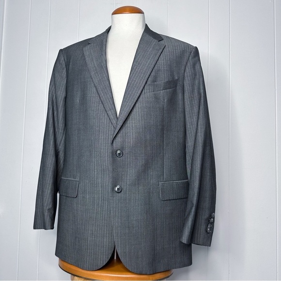 Joseph Abboud DRAGO Super 110s Herringbone Slim Fit Suit - Picture 8 of 12